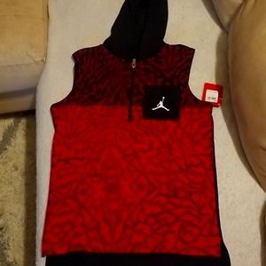 Air Jordan sleeveless hoodie